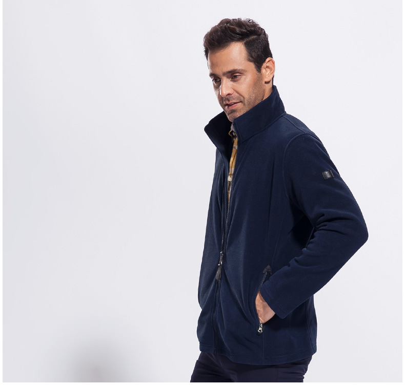 aigle 艾高 男士全拉链抓绒衣 pat 岩灰蓝 810475132 xxl(190)