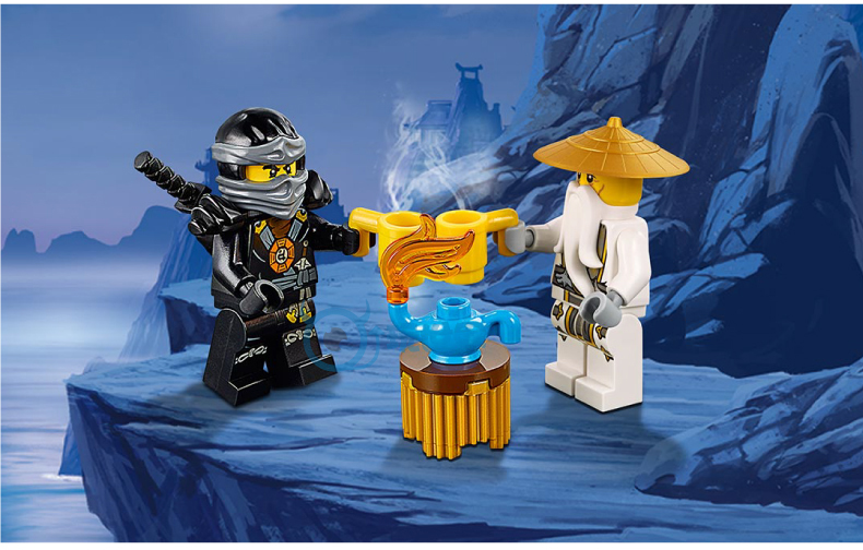 lego/乐高 忍者系列 幻影忍者吴大师的白色神龙70734 玩具积木