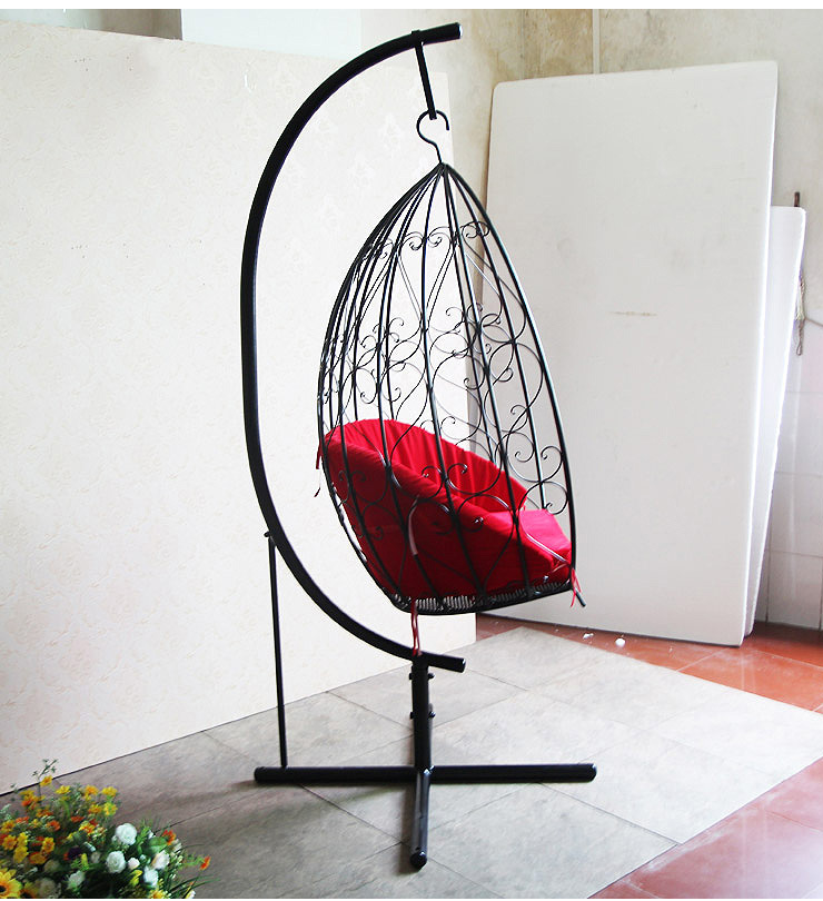 doocn/道诚纯手工铁艺摇椅阳台秋千休闲摇椅 dc8001 白色