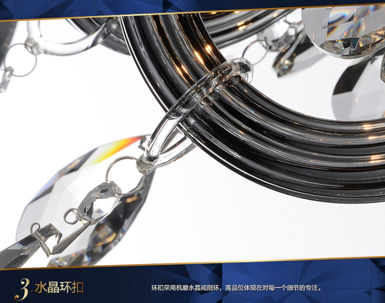 奢华欧式水晶灯客厅大厅灯餐厅灯蜡烛灯水晶吊灯S-8M8001 S-8M8001-15(800*700
