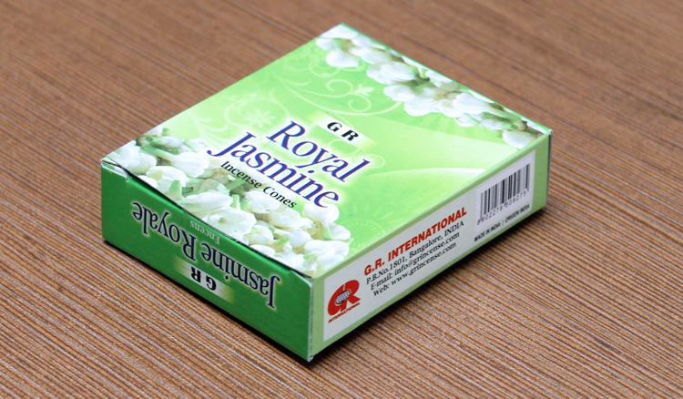 GR印度香 皇家茉莉 手工花香薰香料锥香塔香 大盒 407