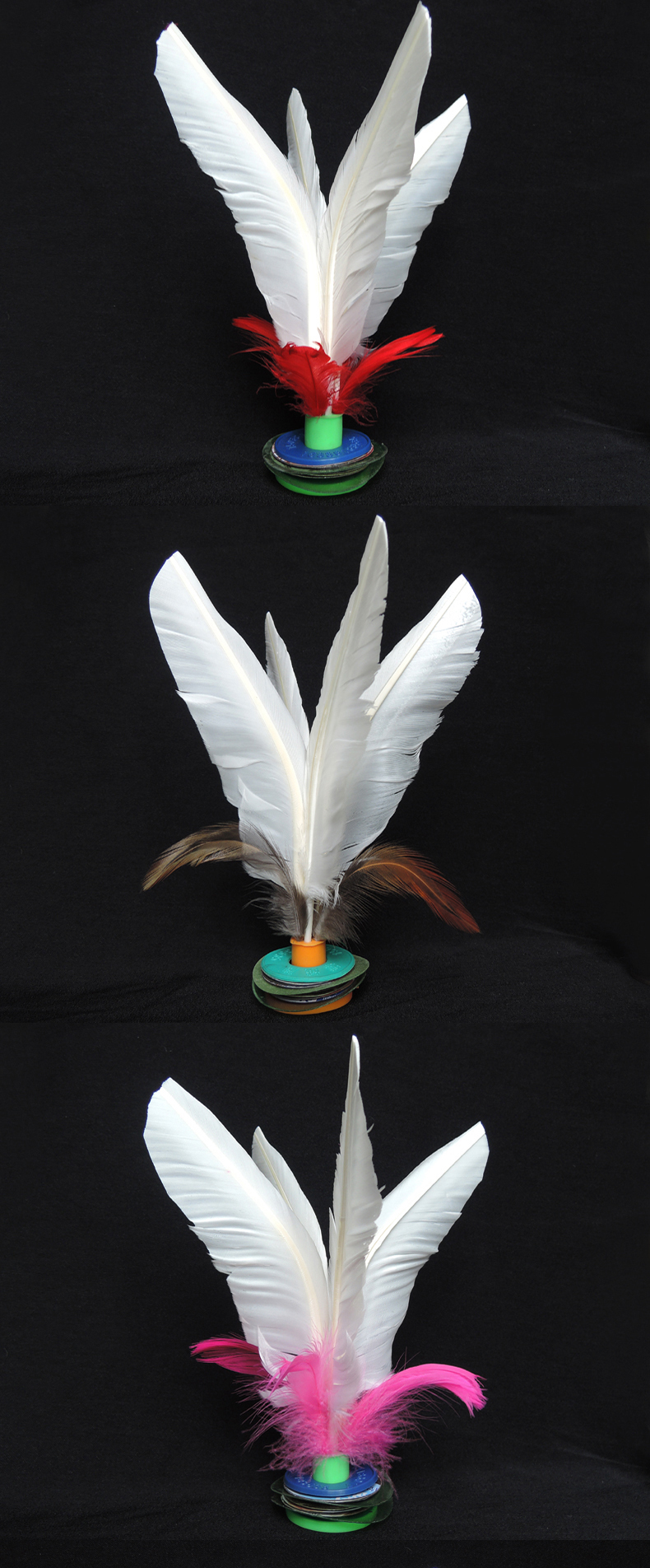 大号可拆耐踢鹅毛毽子 健身比赛毽球鸡毛幼儿园小学生成人儿童老人