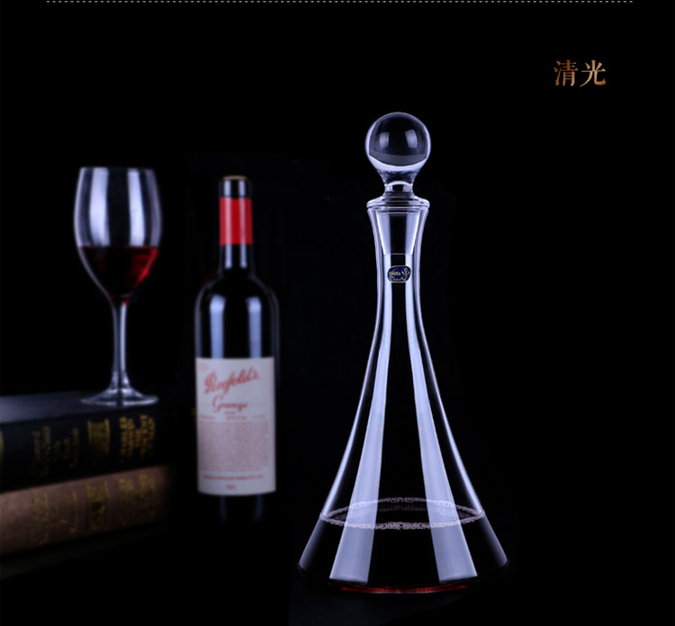 
                                                            BOHEMIA捷克进口无铅水晶红酒壶醒酒器盛酒器酒樽酒瓶分酒器倒酒器 1000ml 305074/1000ml宽金麦穗                