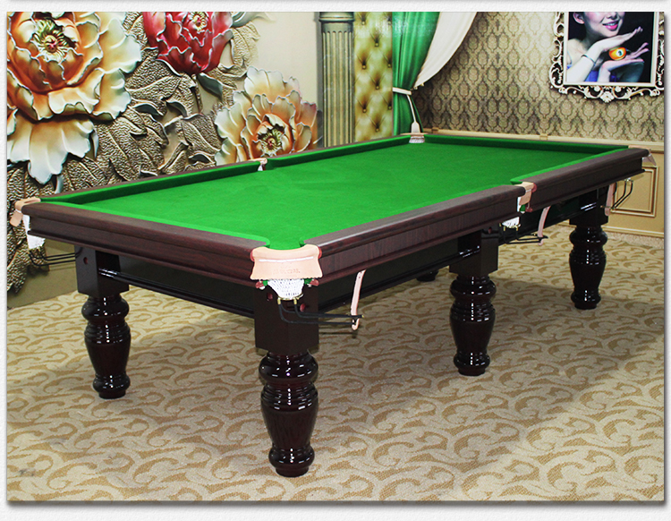 cuppa世霸台球桌中式八球标准家用球房实木美式黑八桌球台包邮包安装