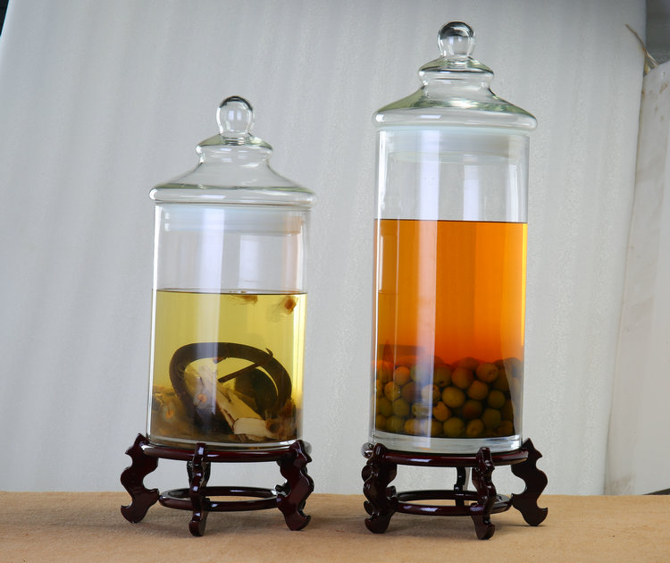 百货旺baihuowang特大号玻璃泡酒瓶带龙头人参鹿茸药酒瓶酒坛大口高身