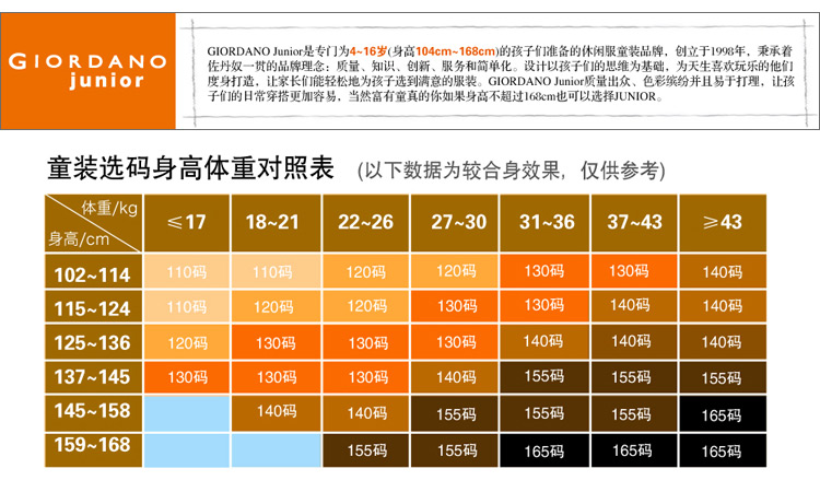 佐丹奴giordano童装 t恤童趣字母条纹印花纯棉短袖t袖03