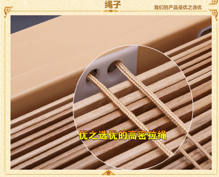 GRACEBLINDS 美国实木百叶窗帘 卧室遮光帘 卫生间防水窗帘阳台窗帘定制 50mm叶片+梯绳
