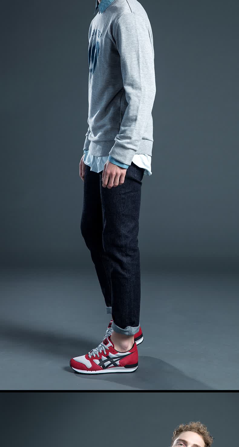 onitsuka tiger 鬼冢虎 运动 alvarado d6c4n-9790-预售 灰色/深蓝