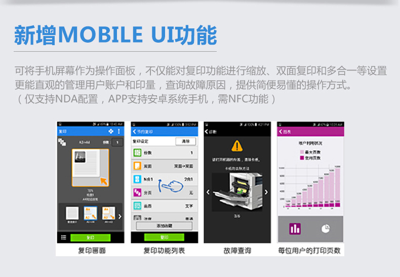 富士施乐2110N 黑白复印机 UI功能 富士施乐2110N 黑白复印机 UI功能