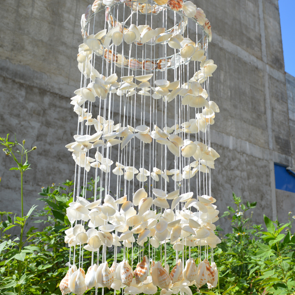 dianhu 白色贝壳风铃海螺 挂饰 日式卧室门饰创意女生儿童生日礼物