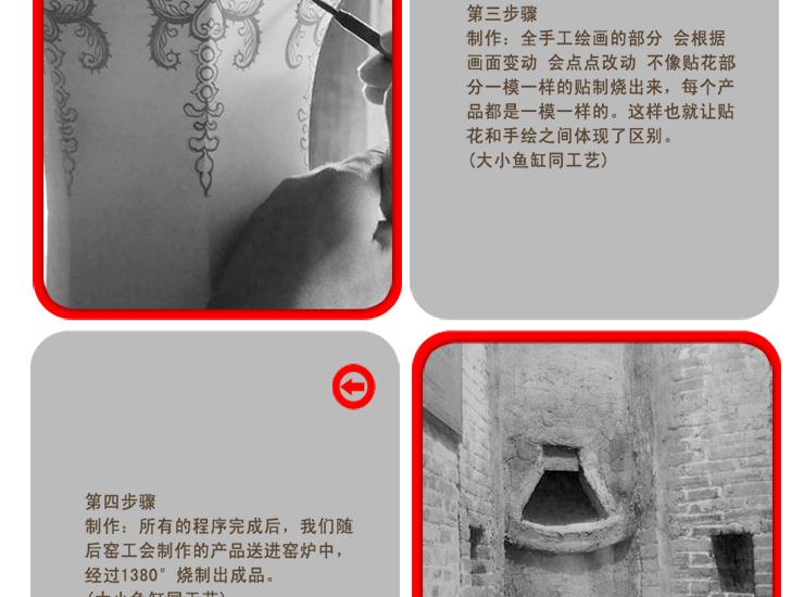 
                                                                                欢畅 景德镇陶瓷花盆鱼缸手绘荷花养殖缸庭院装饰盆栽摆件家居客厅 高27*外42小号                