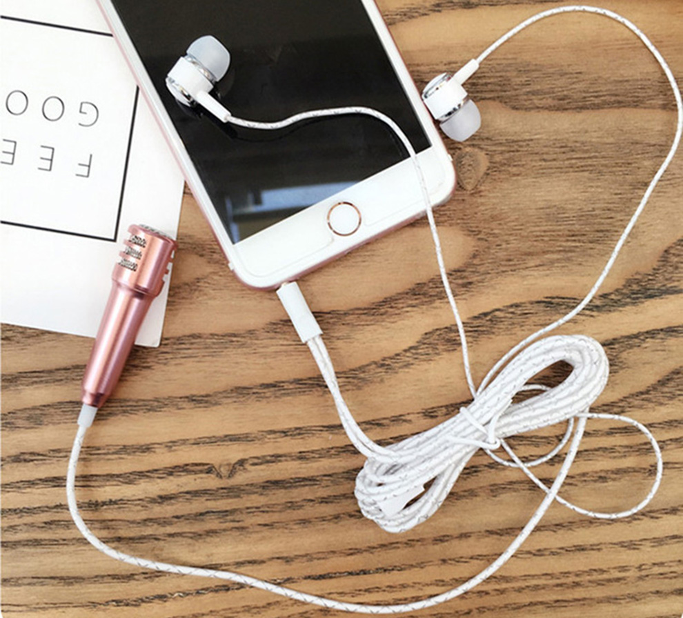 changni 全民k歌耳机唱吧唱歌录歌手机耳机有线入耳式带麦克风录音小