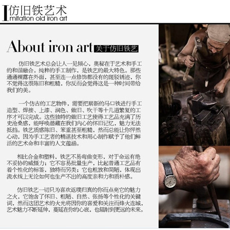
                                        嘉轩艺 美式乡村实木会议桌办公桌工作台现代简约铁艺欧式餐厅餐桌复古长桌大班台书桌电脑桌 160*70*75厚度5公分                