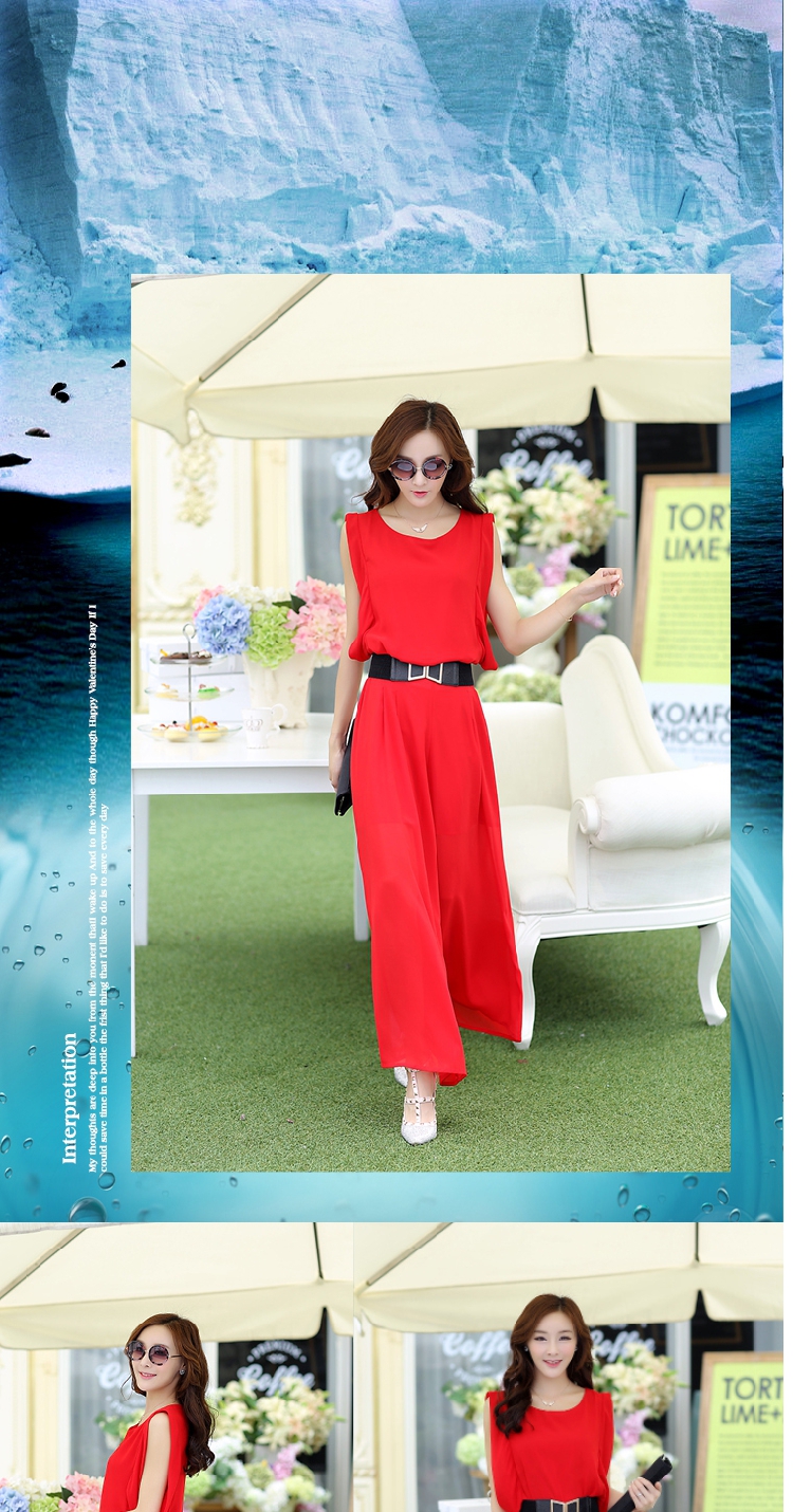 西子阁大码女装雪纺衫套装衬衫女夏短袖条纹时尚两件套套裤2015夏阔腿裤 黑 XL(7天无理由退换)