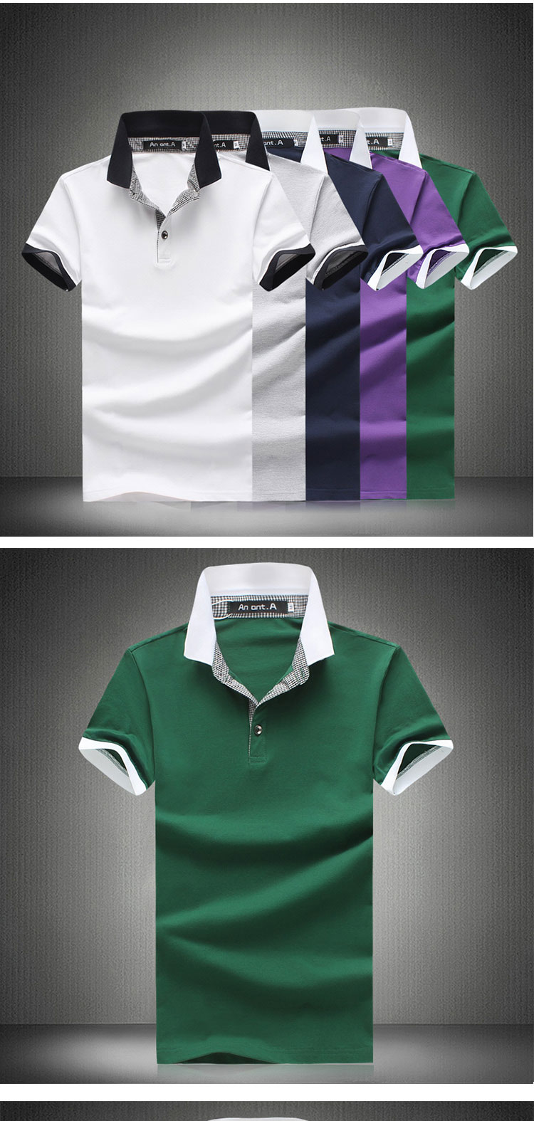 德布佳达 支持货到付款 2015夏季新款特大码精品男装 商务纯色加肥