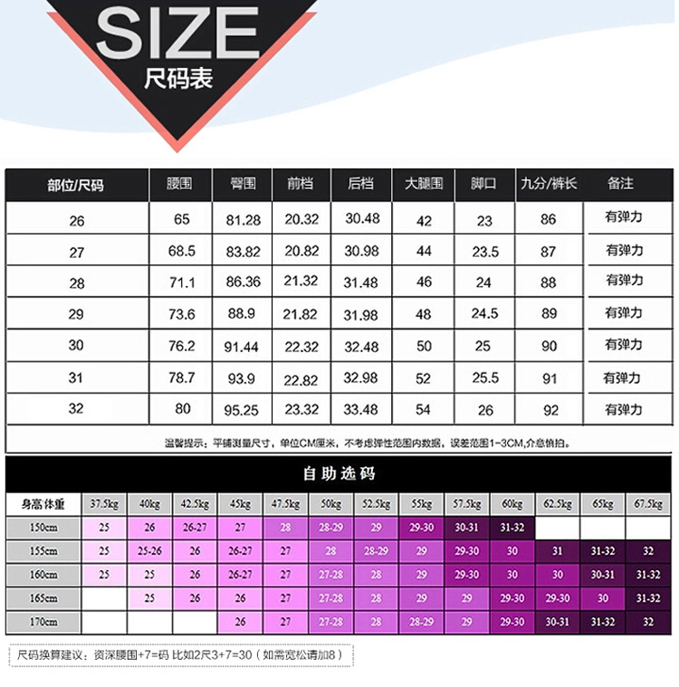 IW 2016春季新款韩版大码弹力浅色显瘦牛仔裤 女 破洞大码小脚裤铅笔裤九分裤 蓝色 27码