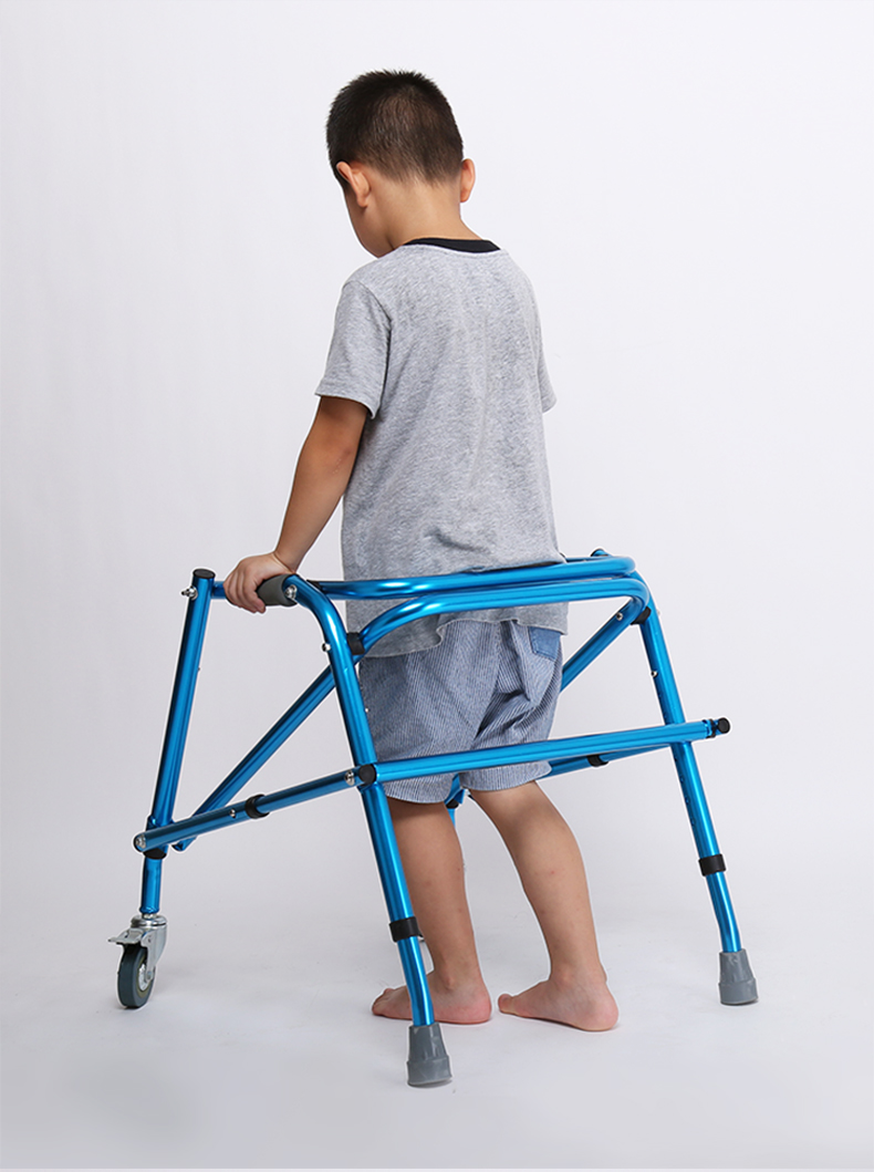 雅德儿童助行器残疾人矮小老人助步器行走辅助器铝合金可调高度