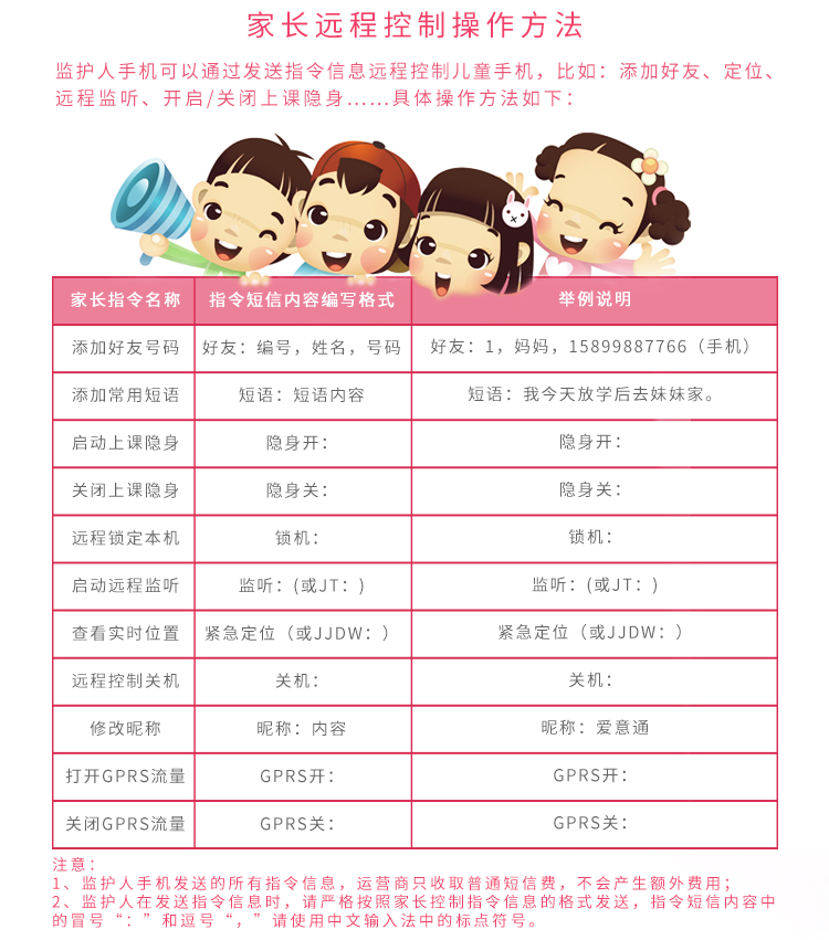 爱意通(aiyitong) Z9000 移动/联通2G儿童手机 粉色