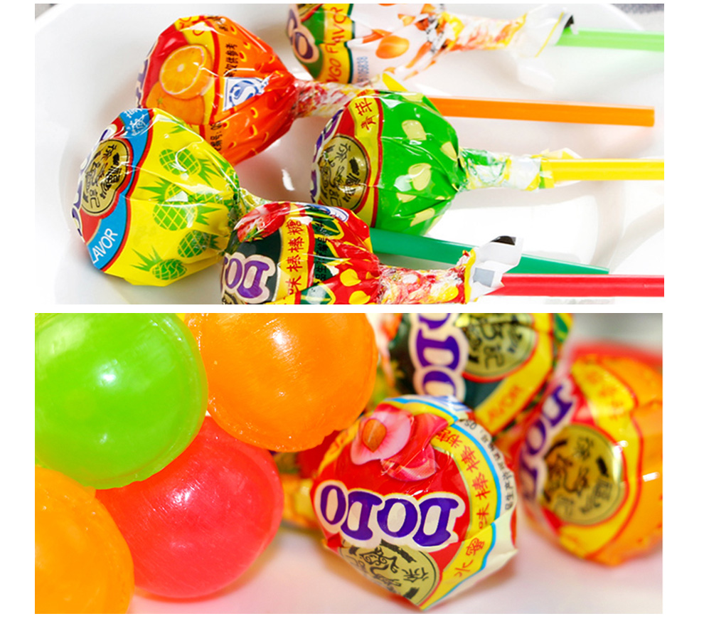 徐福记糖果果味棒棒糖dodo多嘟棒108支1026g罐