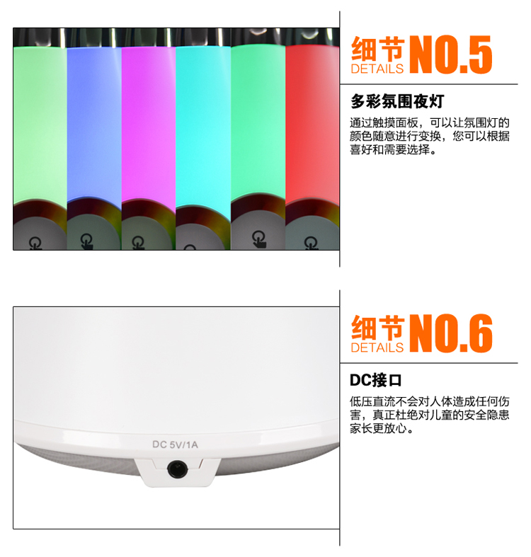 铜雀台灯七彩夜光护眼阅读学生学习写字软管宿舍高亮触摸调光LED灯具TD-5WC