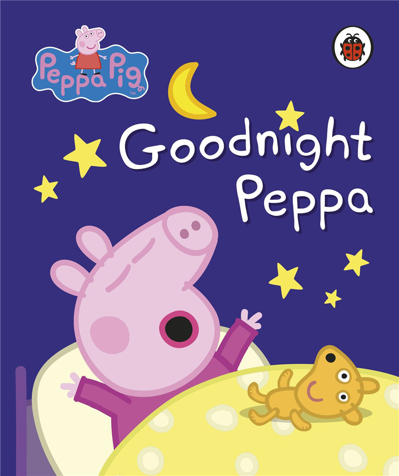 小猪佩奇peppa pig: goodnight peppa, 晚安,佩奇原版英文绘本英语