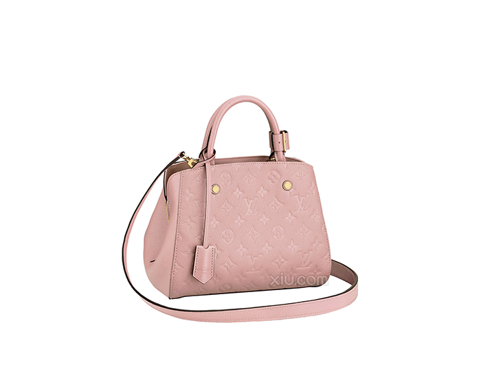 louis vuitton 2015新品 女士montaigne bb提挎两用包 粉色 f