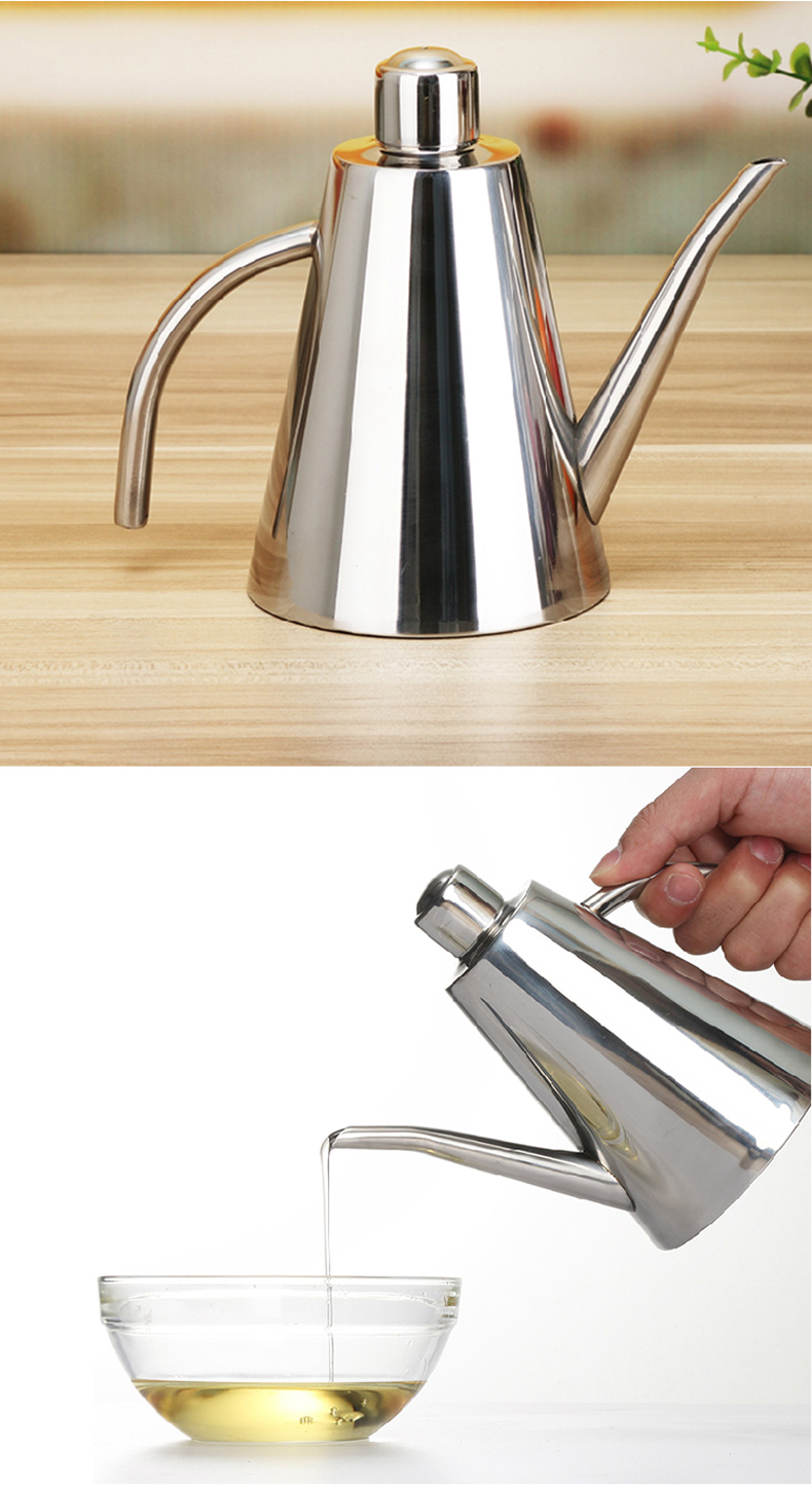 304不锈钢油壶油瓶调味瓶防漏设500ml