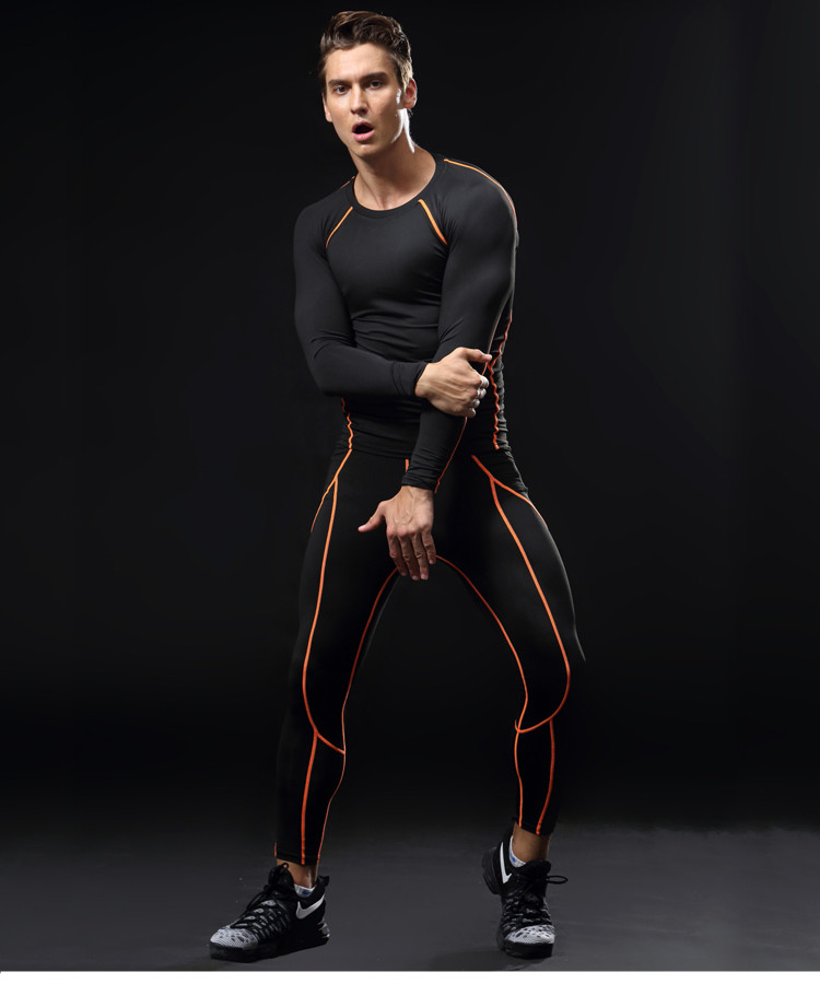 秋冬保暖儿童运动紧身衣男弹力速干健身服篮球足球跑步打底长袖训练服