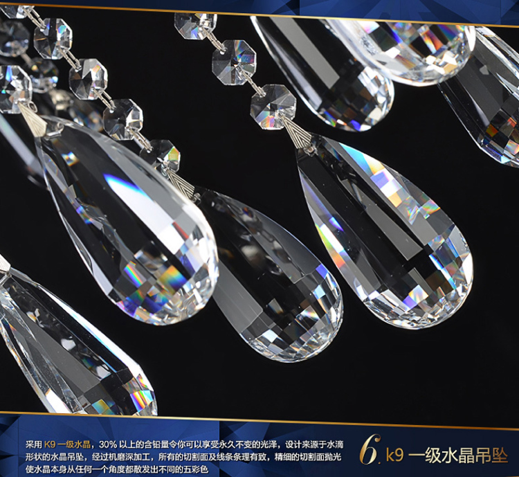 欧式水晶吊灯 复式大厅灯别墅奢华水晶灯客厅灯饰灯具S-8M8018 S-8M8018-15(800*770
