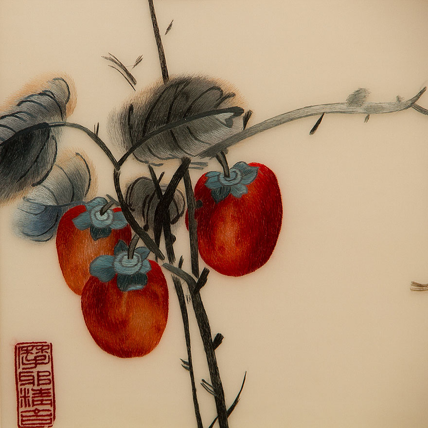 中级美术师张琳苏绣真丝《事事如意》平针绣4【天工艺品】