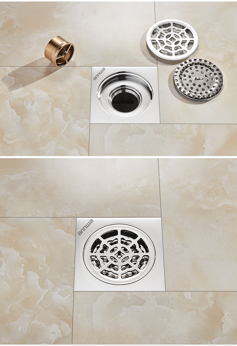 安华(annwa) 安华卫浴ndl50t621厨房卫生间地漏浴室地漏阳台地漏_ 4