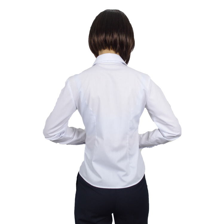浅末 男女长袖职业装时尚商务衬衫职业装男女款衬衣 ZW0730 浅蓝色 M男