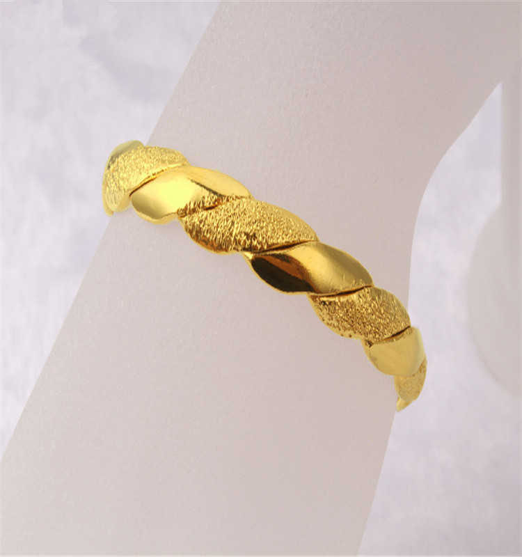 形象派 镀24k女士手镯镀玫瑰金情侣首饰