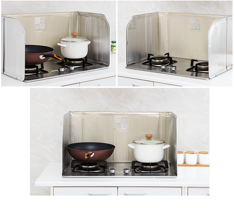 隔油板 油烟隔离板 灶台防油挡板 挡油板 灶台防油溅挡板 厨房隔油