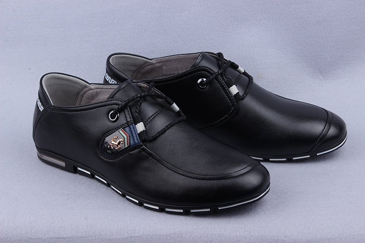 帝国烟斗(diguoyandou)真皮时尚休闲男鞋 83198 黑色 40码