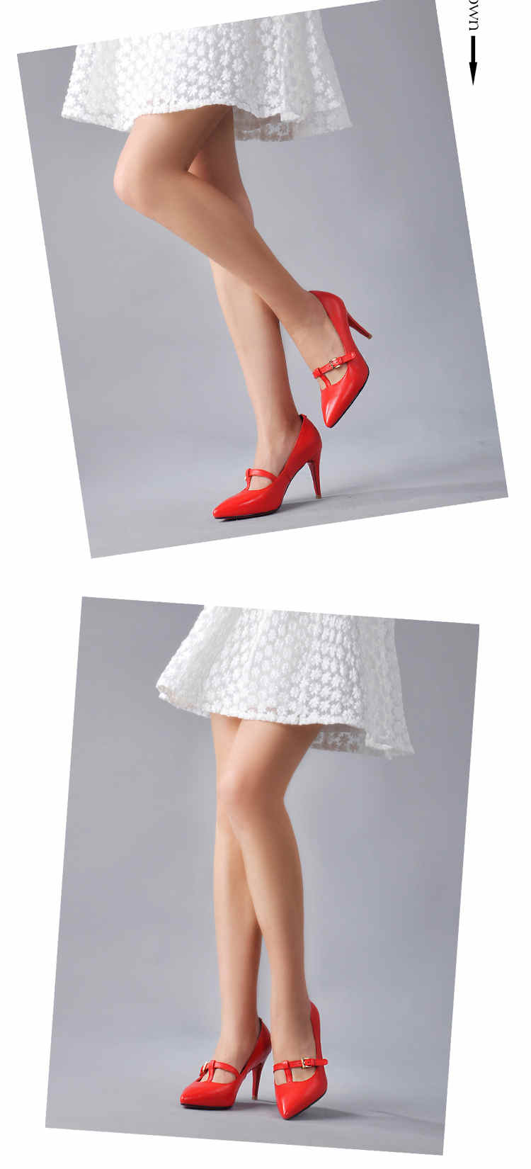 艾琳露2015新款春季优雅蝴蝶结气质尖头纯色细跟高跟单鞋 黑色 39