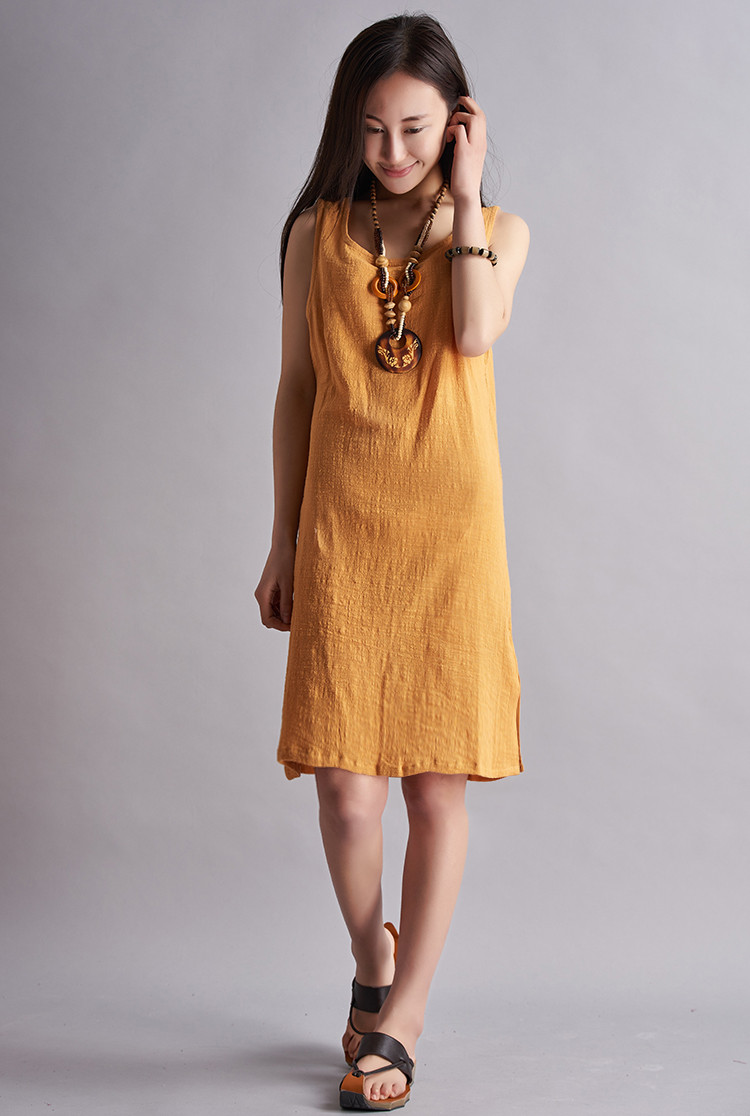 2015春夏女装新品工厂批发纯麻原创文艺简约女式棉麻背