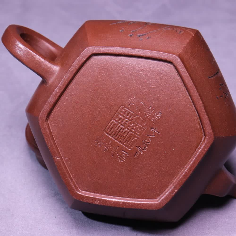 封品3526:大师典藏顾景舟底款《六方》紫砂壶