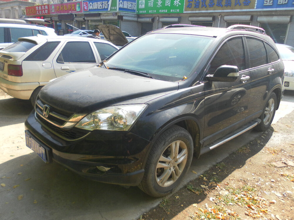 本田思威牌dhw6452b黑色汽车车牌号冀61fzx177