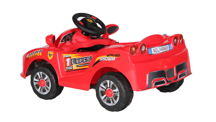berica贝瑞佳大脚板 儿童电动车童车 带遥控 四轮电动汽车 电玩车儿童