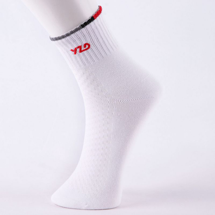 原字弹精梳棉足面透气编织休闲男袜y3022杂色4双装 尺码26-28cm均码