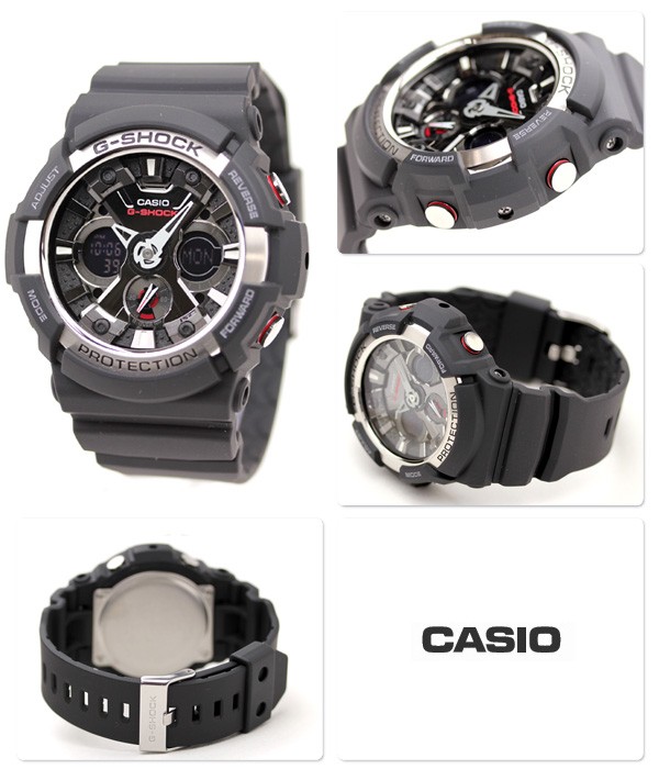卡西欧casio g-shock重型战舰双显经典男款ga-200-1adr