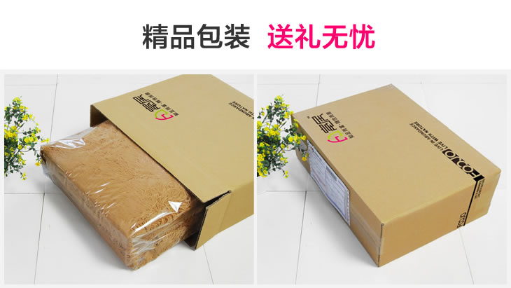 富居FOOJO沙发靠垫床头靠枕bz031纯棉抱枕 咖色 45*45cm抱枕-含芯