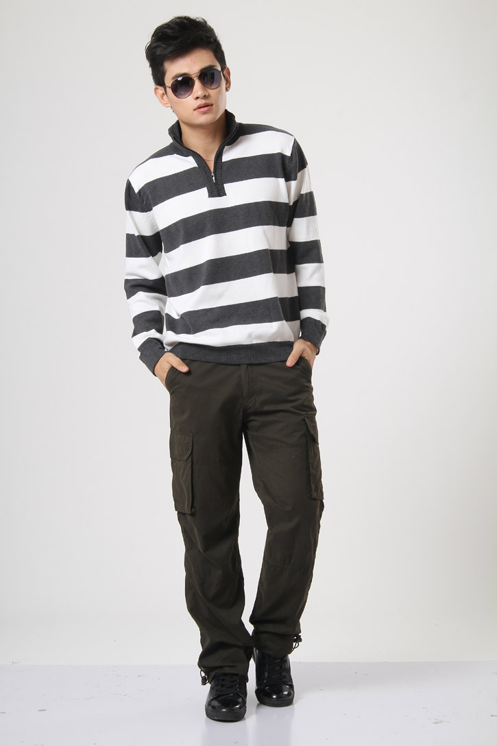 original boy man2013秋装新款男士宽松薄款工装休闲裤k090 灰色 34