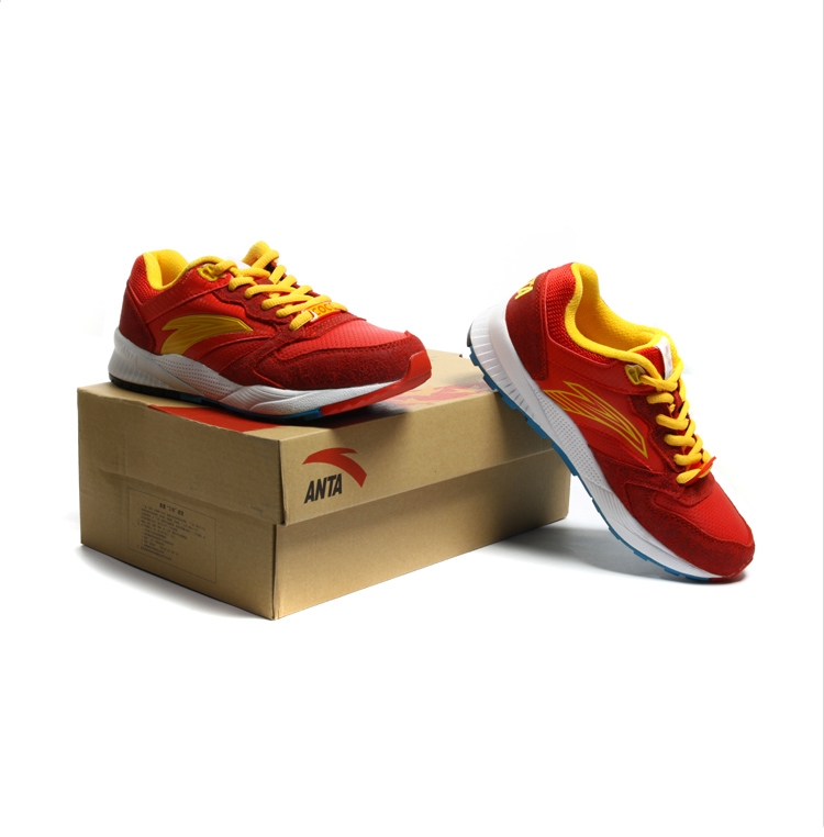 anta 安踏 休闲鞋 女鞋 12140801-6 国旗红 柠黄 白 36