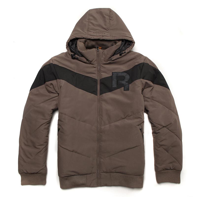 断码5z锐步 (reebok) 男式棉服外套 k90450 k90449 黑 浅褐 xl