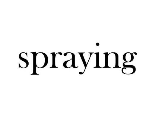 spraying
