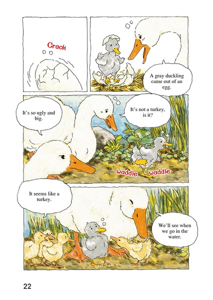 有关丑小鸭英语故事阅读