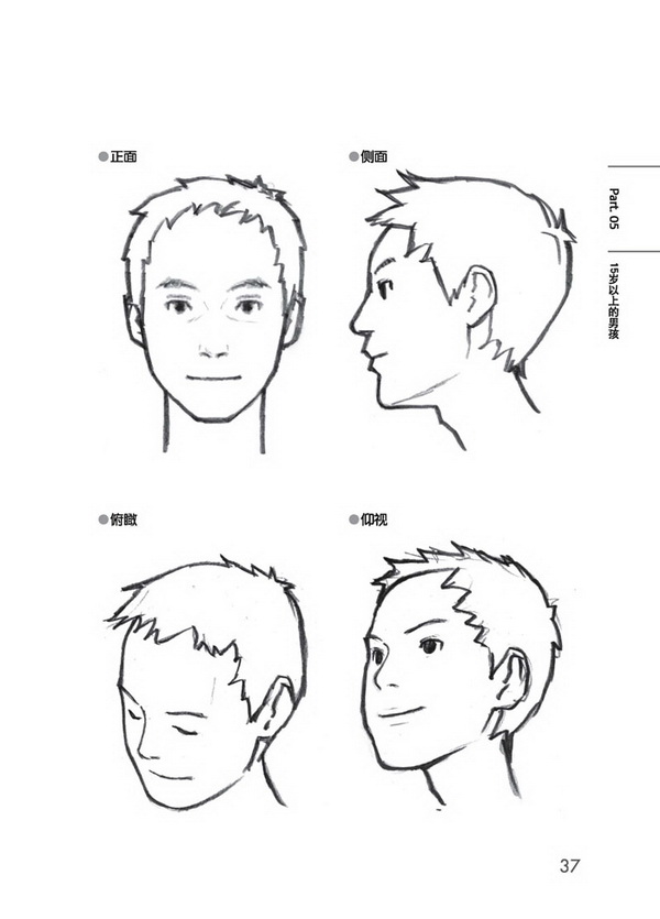 側面人物畫法