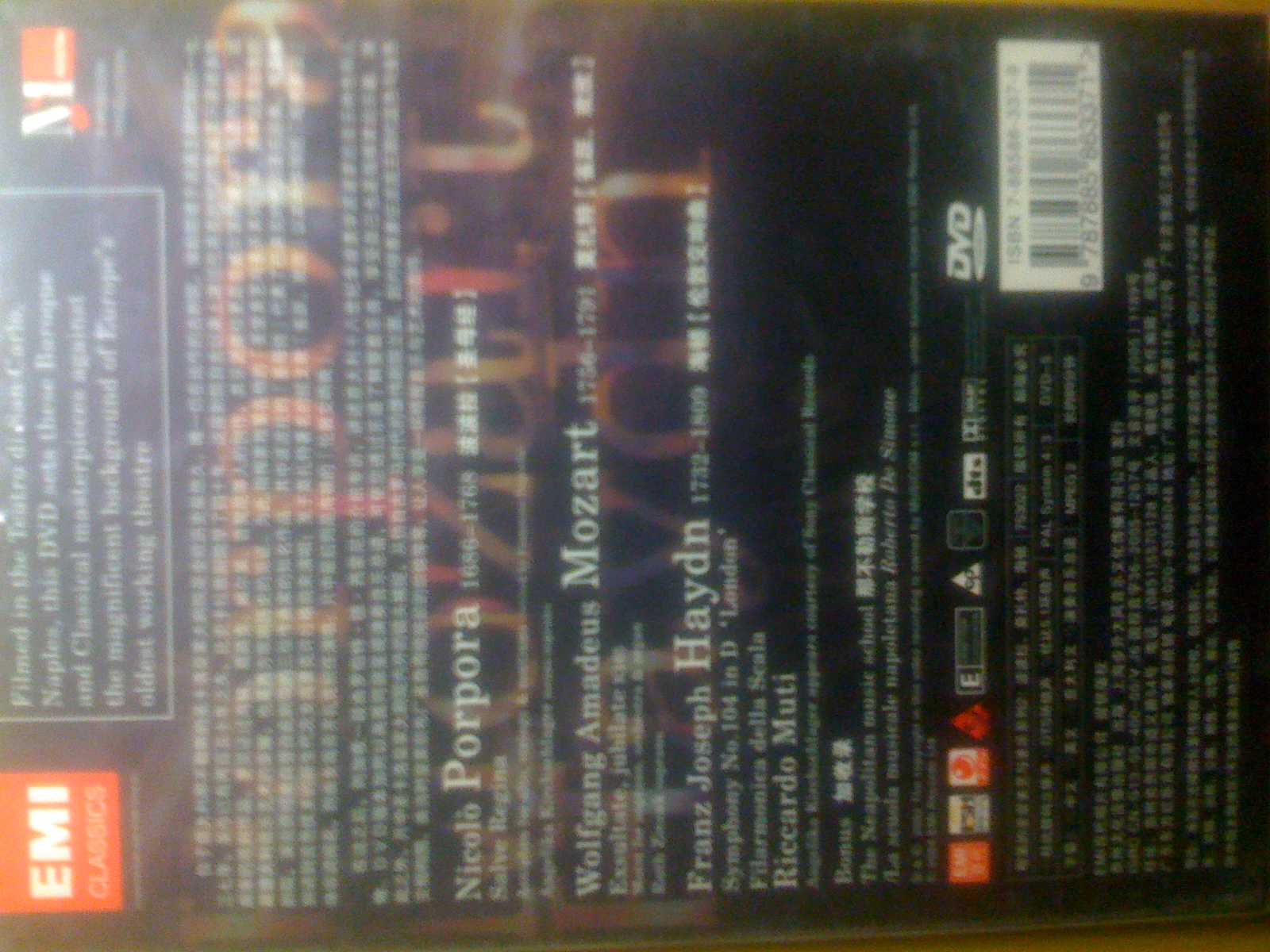 穆第的圣堂美艺与圣乐系列：波波拉、莫扎特、海顿（DVD5）（特价）（京东专卖） 实拍图